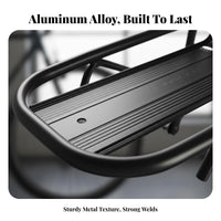 Cycle Front Rack Aluminum Alloy Construction Front Bike Luggage Rack Cycle Luggage Carrier Quick Installation for Commuting