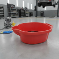 18L Large Capacity Deep Oil Drain Pan Reinforced Structure Heavy Duty Oil Pan Thickened Design Automotive Tool Long-Lasting Plastic for Auto Repair Workers, Mechanics, Garage