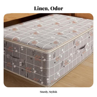 Foldable Fabric Storage Drawer Reinforced Handles Underbed Storage Bag for Attic