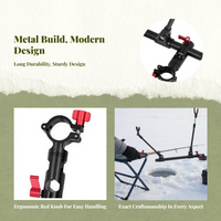 Fishing Rod Rack, Adjustable Holder, Aluminum, Garage, Boat