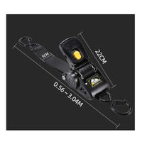 Retractable Tie-down Strap Automatic Retractable Ratchet Straps Self-Retracting Strap Heavy-Duty Compact for Trailers, Trucks