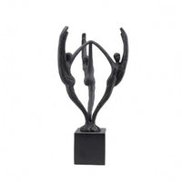 Abstract Human Figure Sculpture Minimalist Marble Base Ornament Decorative Display Statue