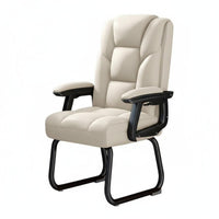 Ergonomic Design Mesh spine Guest Chair Padded Seat padding Office Furniture long-lasting Metal Frame Reception Seating Sled Base for Guests, Visitors, Meeting Attendees, Conference Room