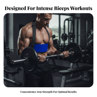 Padded Biceps Training Board Curved Arm Workout Board Aluminum Portable Home Gym Set Adjustable Strap