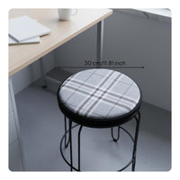 Wear-Resistant Linen Seat Cushion Long-Lasting Round Stool Cushion Breathable Material for Students, Office Workers, Floor, Car
