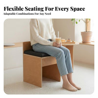 Dining Booth and Chair Set Korean-Inspired Aesthetic Cafe Furniture Minimalist Design Commercial Grade for Dessert Parlors