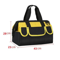 Tool Storage Bag Multi-Pocket Tool Bag with Pockets Heavy-Duty Soft-Sided for Handymen, Home Repairs, Jobsite