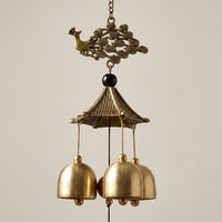 Wind Chimes Outdoor, 58cm Double Layer Metal Wind Chimes, Handmade Sympathy Gift for Garden Verandah Decor, Bronze Tone