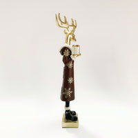 Nordic Moose Gentleman Figurine for Entryway, Living Room, Shoe Cabinet Decoration