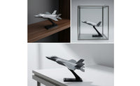 3D-Printed Fighter Jet Model Shiny Fighter Jet Model with Stand Lightweight Desk Sculpture Desktop for Aviation Enthusiasts, Collectors, Office, Study, Gaming Room