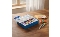 Preschool Color Sorting Toy with Tweezers Educational Tweezer Tongs Color Sorting Kit Colorful Learning Set with Storage Box Counting for Preschoolers