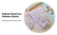 Delicate 4cm Embroidered Lace Ribbon Vintage Design Hollow Flower Lace Trim Soft Hint for Craftsperson S, Gift Wrapping, Handmade Crafts