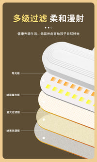 led折叠台灯护眼灯书桌学生写字床头台灯笔筒款式少女心创意阅读宿舍小夜灯LED充电插电两用儿童寝室学习台风