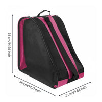 Inline Skate Backpack Lightweight Design Roller Skate Backpack Breathable Mesh Panels Gear Storage for Skaters