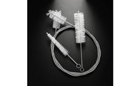 3 Pieces Brass Instrument Brush Stainless Steel Brush with Nylon Bristles Waterproof for Students, Rehearsal