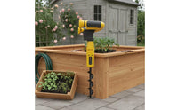 Handheld Cordless Soil Auger Rechargeable Soil Auger Drill Lightweight Electric Post Hole Digger Compact for Gardeners, Farmers, Yard, Orchard