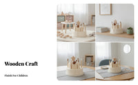 Matte Finish Screen Fun Pretend Pretend Cake Set Wooden Birthday Cake Toy for Display