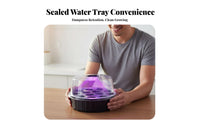 Reusable 13-Hole Seedling Starter Tray with Light Round Nursery Box with Grow Light Indoor Plant Germination Kit for Gardeners, Beginners, Home, Balcony
