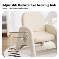 Ergonomic Backrest Height-Adjustable child's Seat Sturdy Construction Adjustable-Height child's Seat Stable Design childs' Furniture Easy to Clean for Toddlers, Infants, Teachers, Kindergarten, Nursery, Daycare, Playroom