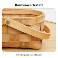 Double-Handled shopping Tote versatile Woven Basket Sturdy Construction