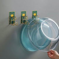 Stainless Steel Basin Rack with Suction Cup Mounting, Wall Mounted Basin Rack for Space Saving Washroom and Kitchen Laundry, Orange Cartoon