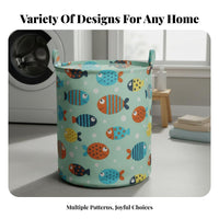 Washable Foldable Laundry Basket With Handles Large Dirty Clothes Basket Waterproof for College Students, Adults, Bedroom, Closet, Dorm Room