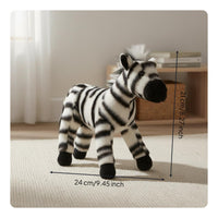 Soft and Cute Striped Horse Plushie Long-Lasting Stitching Striped Horse Stuffed Creature Clean Gently Clean Only for Nursery