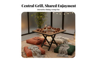 Portable Grill stand Foldable Folding Table Multi-Functional Outdoor gear for Street Vendors, Campers, Barbecues, outdoor meals, Backyard Gatherings