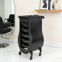 Salon Trolley Cart 5-Tier Salon Cart with Drawers Multipurpose Hairdresser Trolley for Barbers