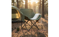 Portable Moon Chair Foldable Folding Camping Chair Small Camp Seat Easy Storage Lightweight Fishing Stool Quick Setup