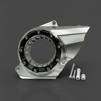Precise Fit Transparent Drive Cover Anodized Finish CNC Aluminum Drive Belt Cover Lightweight Clear CVT Case Guard Heavy Duty for Scooter Riders