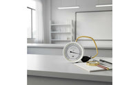 High Precision Aneroid Pressure Gauge Easy to Read Laboratory Pressure Gauge Clear Face Pressure Test Meter Sturdy Build for Teachers, Students, Laboratory, Classroom, School