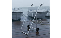 Outboard Motor Cart Portable Outboard Engine Trolley Wheels Motor Carrier Trolley for Workshop