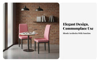 Modern Design Upholstered High-Back Dining Chair Comfortable Household Furniture Sturdy Construction Easy to Clean for Restaurant Owners, Interior Decorators, Kitchen, Coffee Shop, Living Room, Home Office