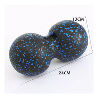 Deep Tissue Peanut Massage Ball Firm Double Massage Ball Long-Lasting Fascia Roller Lightweight for Home, Gym, Travel