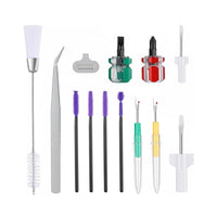 17 Pieces Stitching Apparatus Cleaning Set Multi-Functional Stitching Apparatus Repair Kit Ergonomic Design for Crafters