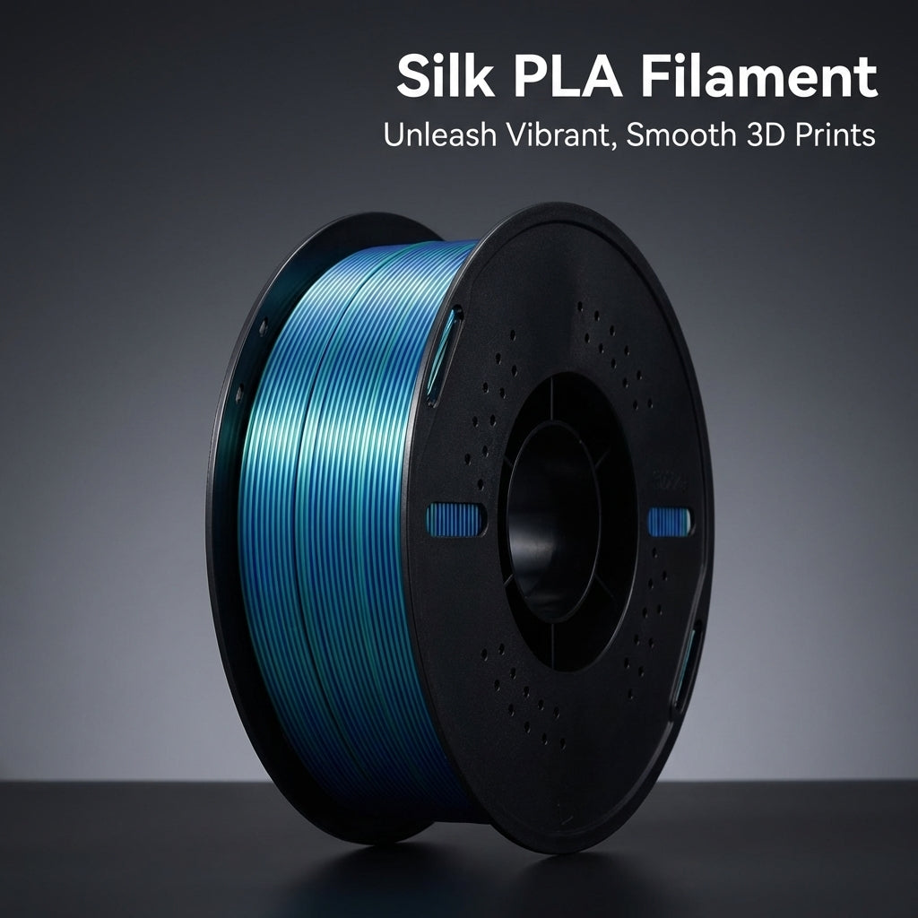 PLA Filament Bundle 1.75mm, Multicolor 1KG Spool for Printer, Shiny Material Desktop Figurine Office Display Shelf Decoration