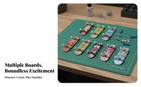4 Pieces Finger Skateboard Set Includes Assembly Tool 96mm Fingerboard Pack Customizable Small Finger Skateboard Set for Teens, Indoor Play, Desk