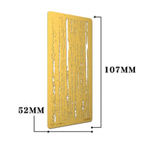 4 Pieces Fine Precise Wood Grain Masking Plate Reusable Wood Texture Template Varied-Pattern Model Weathering Stencil Easy to Use for Hobbyists, Craft Workbench