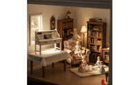 Miniature Display Cabinet Desk Lightweight Dollhouse Study Desk Composition Toy Furniture