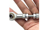 Metal Linkage Rod Assembly Compact Adjustable Linkage Rod with Lock Nuts Silver-Toned Hardware for Small Automation