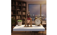 Woman Figurine High Detail Female Miniature Figure with Fence Diorama Figure for Miniature Photography, Display Case, Desktop Decoration