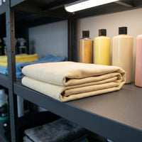 550 GSM Chamois Leathers for Cars, Suede Car Drying Towel and Cleaning Cloth, Thick Multi-Purpose Suede for Glass and Wash Care