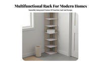 Corner Shoe Rack Space-Saving Seven-tierTier Vertical Shoe Rack Small Footprint Footwear Organizer for Homeowners, Students, Hallway, Closet, Bedroom