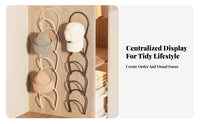 Over the Door Cap Rack Space-Saving Hanging Hat Rack Multipurpose Use