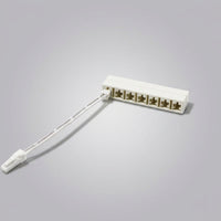 LED Strip Junction Box for Under Cabinet Lighting, 6-Port Wire Distribution Box for Kitchen Lighting, 10cm LED Strip Connector, 12V Low DIY Pins