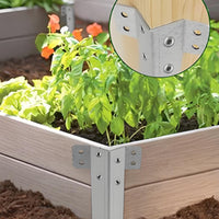 10 Pieces Galvanized Sleeper Bracket Heavy-Duty Metal Sleeper Bracket Screw Holes Galvanized Steel Stake for Fence Posts