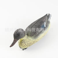 厂家直销打猎诱饵浮水母鸭PE吹塑园林装饰摆件箭靶户外园林仿真鸭