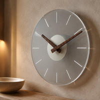 Minimalist Wall C-Clock Wooden Hands Home Decor Linear Markers