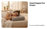 Removable Inner Layer Memory Foam Ear Pillow Quilted